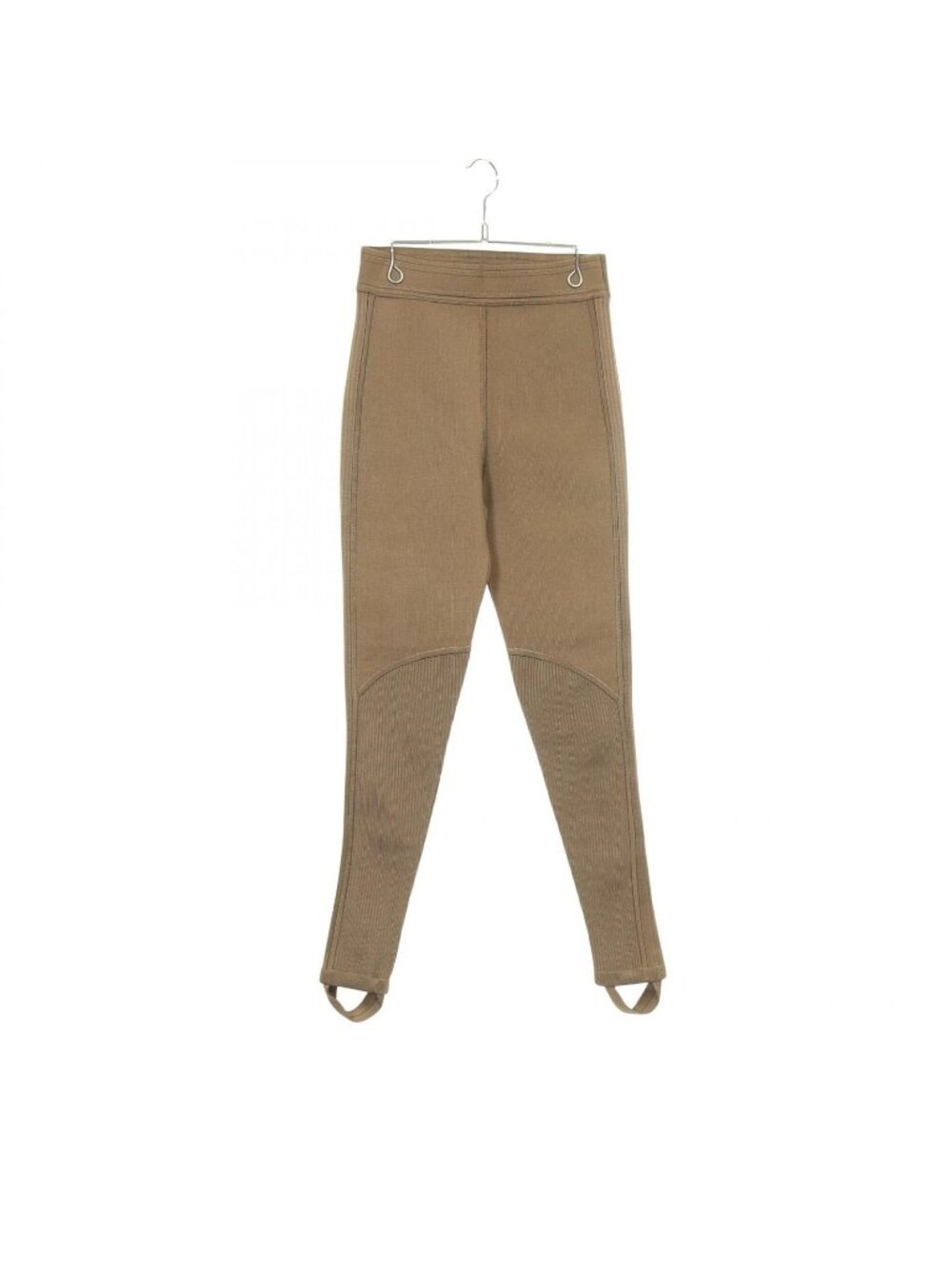 Hermes Pants Rib Knit Leggings Silk